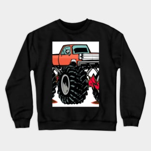 Monster Truck Painting Crewneck Sweatshirt